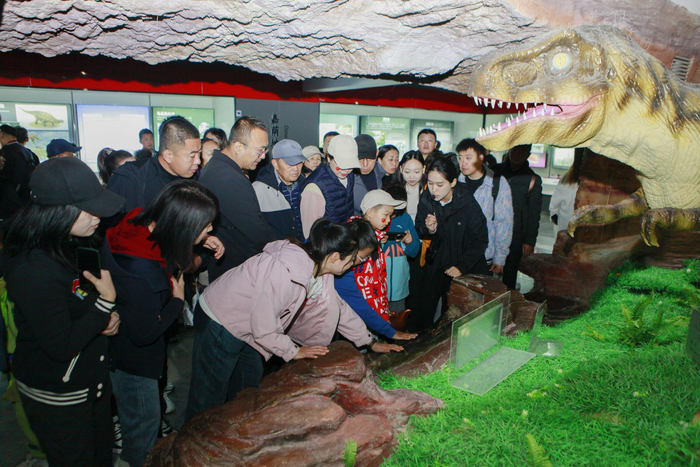 嘉荫恐龙国家地质公园人气十足（图片由嘉荫宣传部提供）