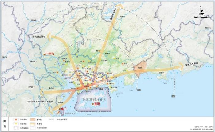 深圳都市圈协同发展示意图 图片来源：深圳市规划和自然资源局