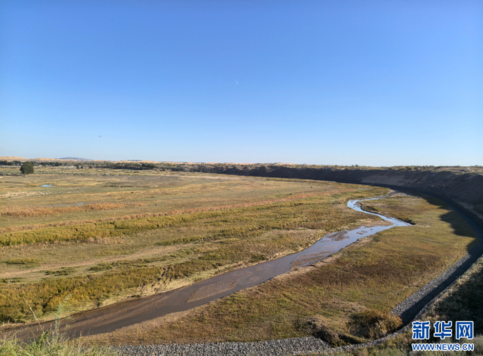 内蒙古鄂尔多斯市达拉特旗西柳沟龙头拐小流域水土保持综合治理工程取得成效。新华网 郝芳芳 摄