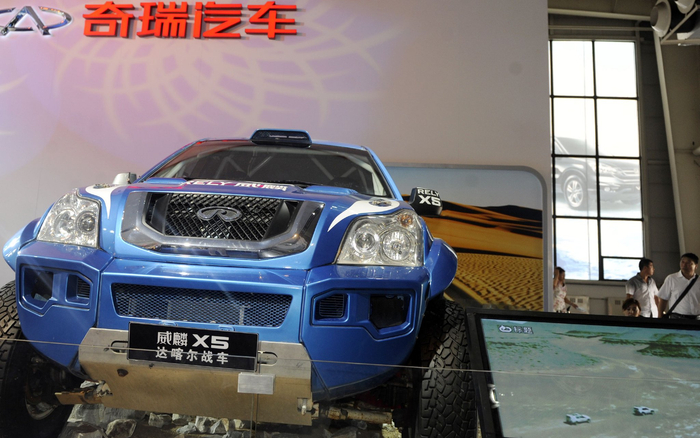2011年奇瑞威麟X5汽车（新华社记者 林宏 摄）