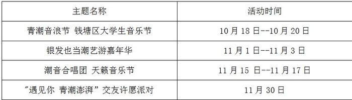 活动地址：钱塘区11号大街白洋桥青潮园街区梦想舞台