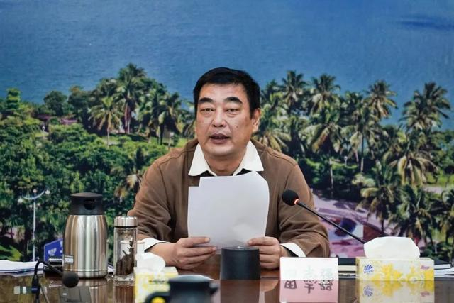 琼海市委书记田志强。图片来源：琼海市融媒体中心