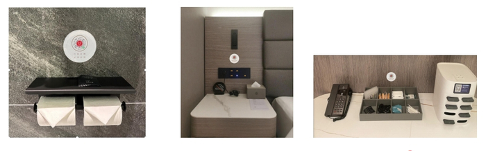 　　“扫码吐槽”房间张贴位置