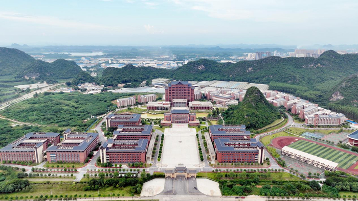 ▲广西民族大学武鸣新校区工程