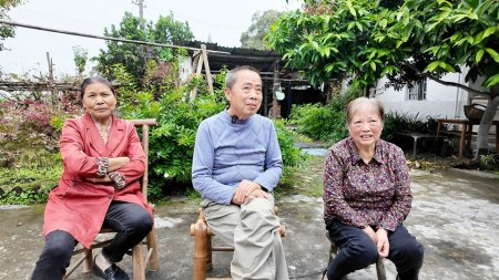经常出现在林志鹏镜头里的陈孃、外公、外婆（从左至右）。柴枫桔摄
