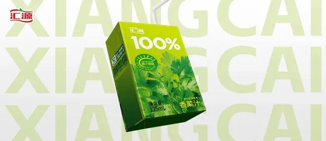 汇源100%香菜汁；图片来源：汇源官方