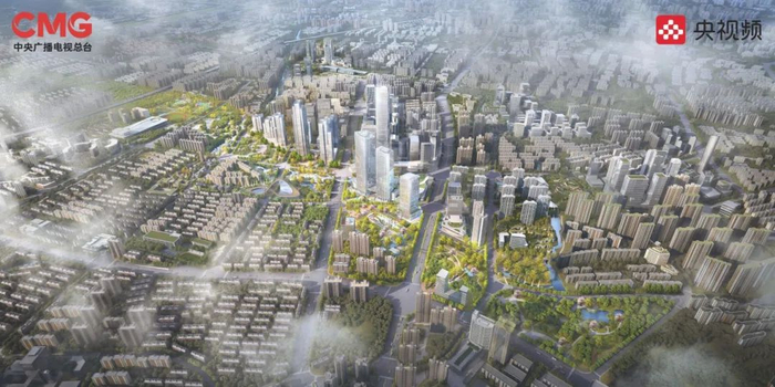 （上海，海纳小镇鸟瞰图）