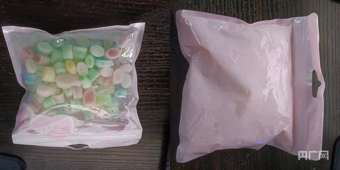 消费者称网上购买的蜡瓶糖，属于“三无”产品（央广网发 受访者供图）