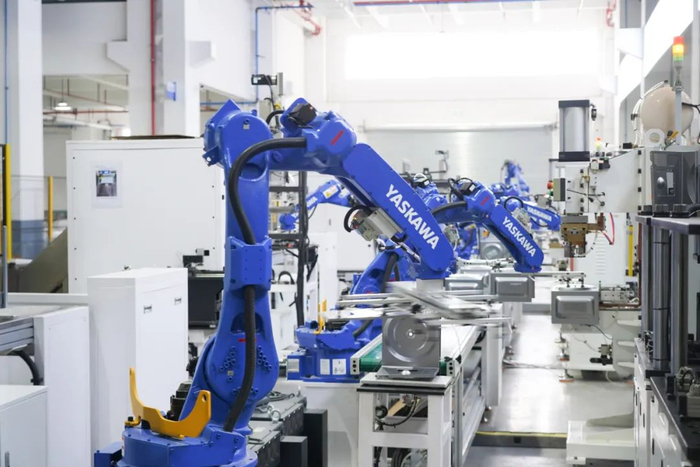 江门市天倬智能家居有限公司智能生产车间。