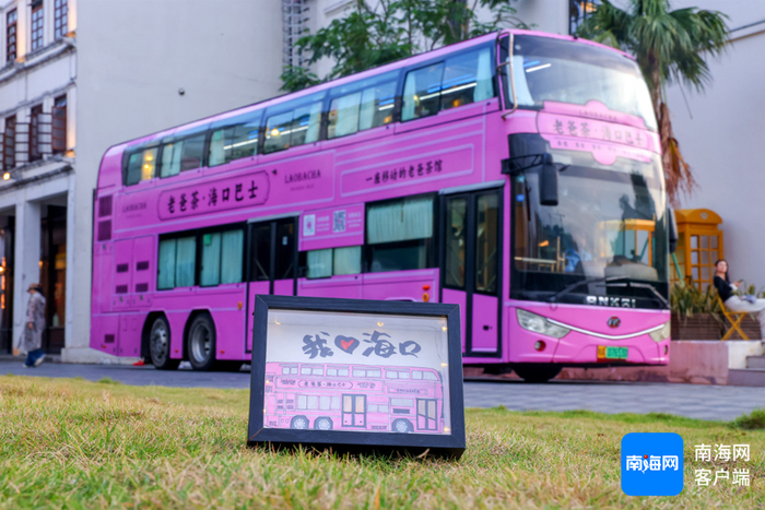 “老爸茶·海口巴士”。记者陈望 摄