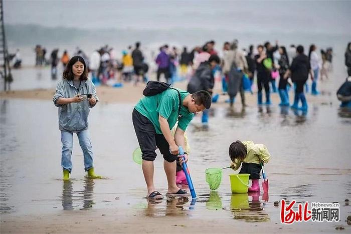 每年夏天，北戴河都会吸引众多游客前来避暑游玩（今年7月拍摄）。 北戴河区委宣传部供图