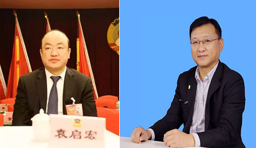 左一：袁启宏 右一：周文育