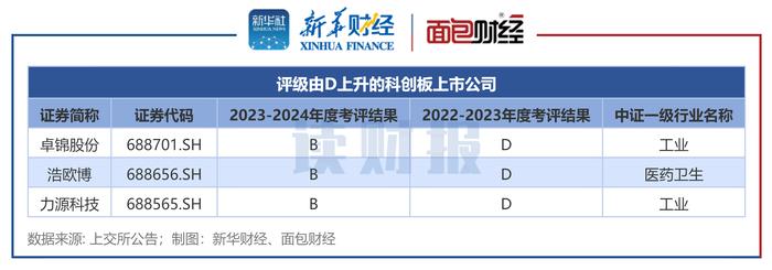 图4：评级由D上升的科创板上市公司