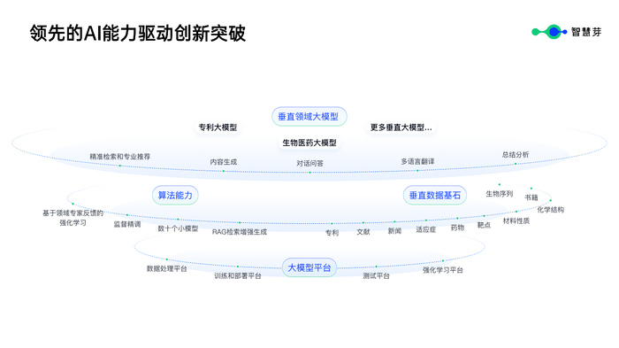 图为智慧芽垂直领域大模型整体架构