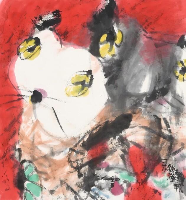 猫 97×90cm 2023