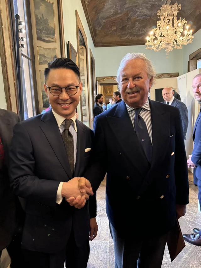 Samuel Wang与Pier Luigi Loro Piana