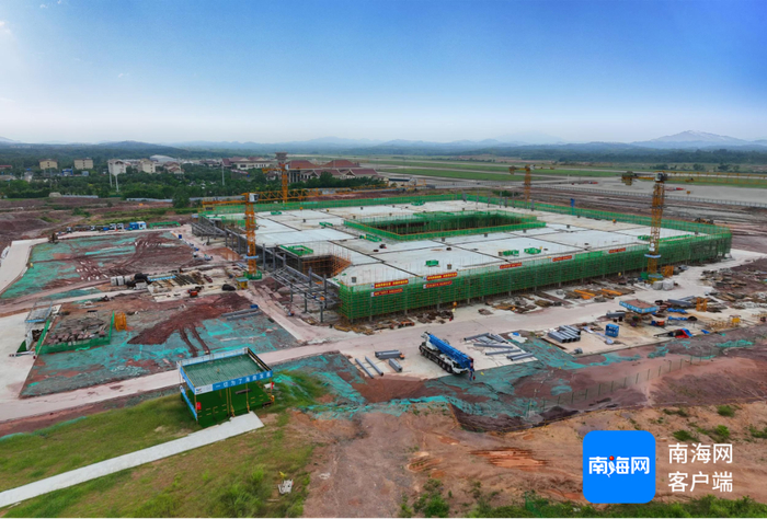 　博鳌三期项目T2航站楼全景图。海南机场集团供图