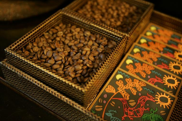 咖啡豆飘香 杨峥 摄