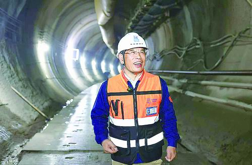 ▲王驹在北山地下实验室。