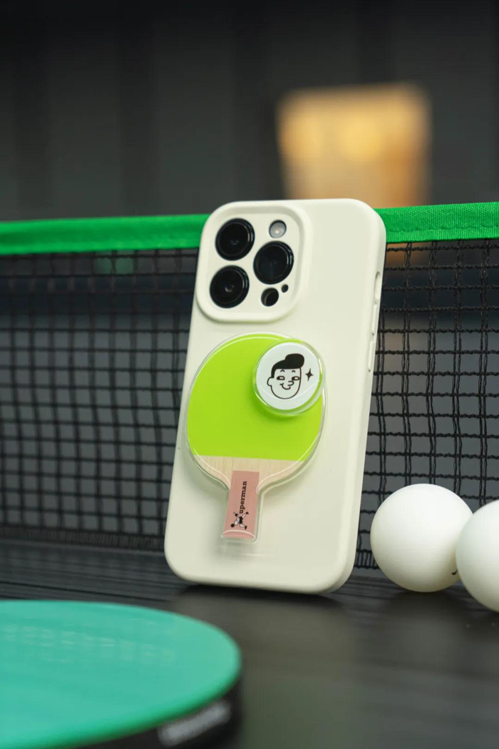 ● Xuperman带有乒乓元素的旋转手机支架