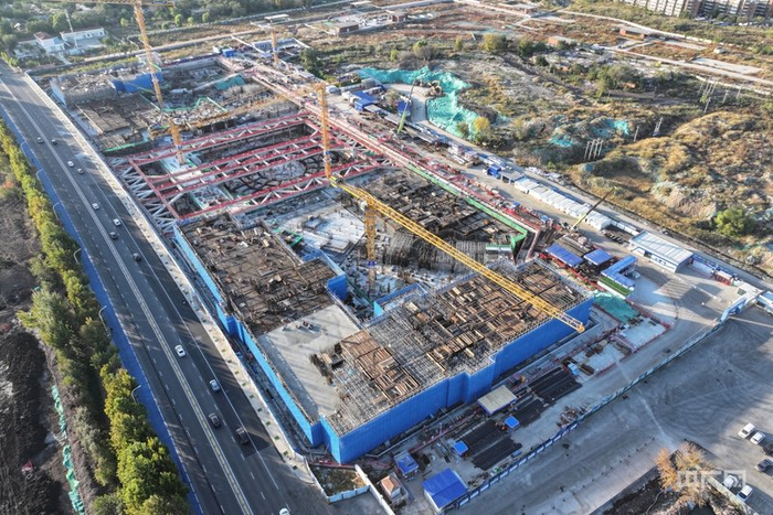 俯瞰“设计之都”项目建设现场（央广网发  项目方供图）