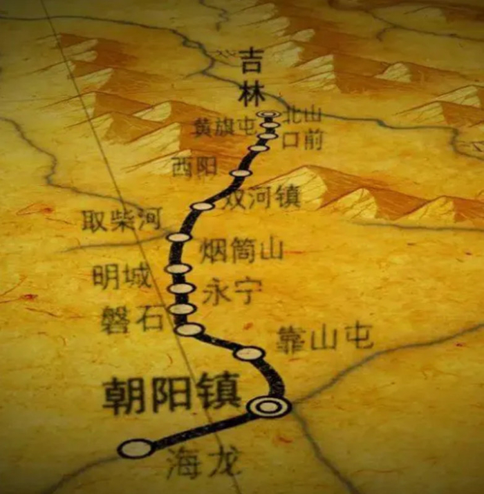 吉海铁路示意图&nbsp; 据纪录片《吉铁风云》
