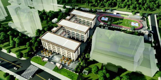 市解一分校成纪小学效果图