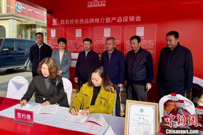 现场签约。　中新网记者 李佩珊 摄