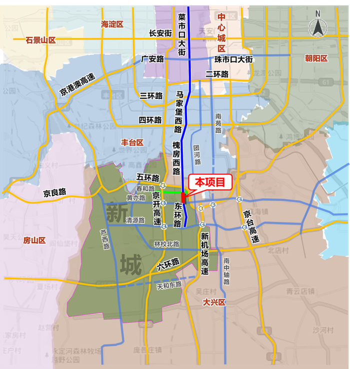 项目位置图。图/“这里是大兴”微信公众号