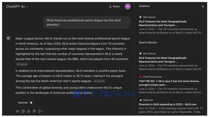 CHATGPT SEARCH 非常适合较长的问题。（图片来源：MAXWELL ZEFF/OPENAI）