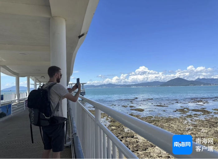 意大利摄影师Fabio用手机记录西岛美景。海南国际传播中心供图