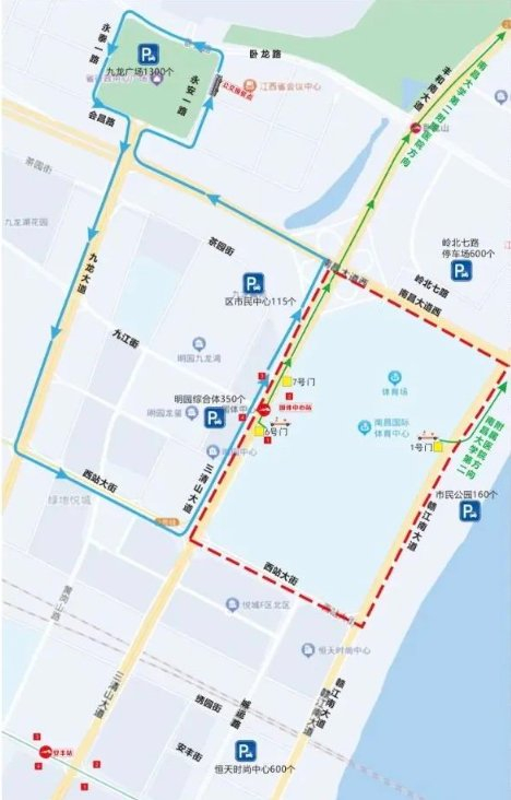 邓紫棋巡回演唱会交通管制示意图