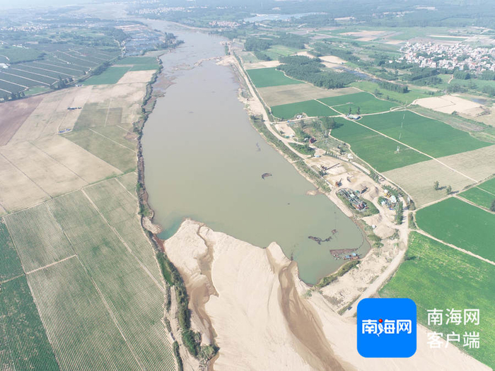 航拍昌化江下游。海南河道公司供图