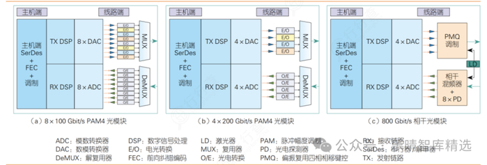 资料来源：《800 Gbit/s 光模块技术及应用》王会涛/张平化/苏展
