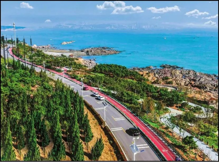 ▲蓝湾整治“植绿化”前（左）后（右）