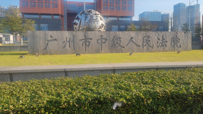 雪松控股案在广州中级人民法院开庭审理  图源受访者提供