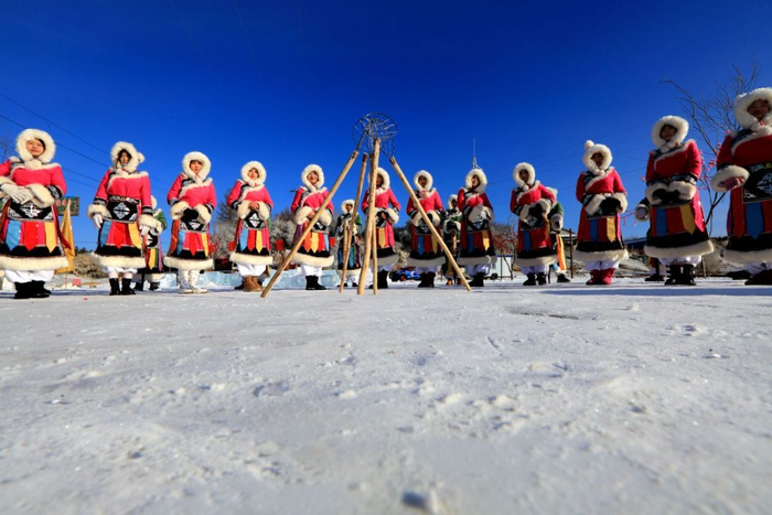 赫哲族冬捕（央广网发  佳木斯市委宣传部供图）