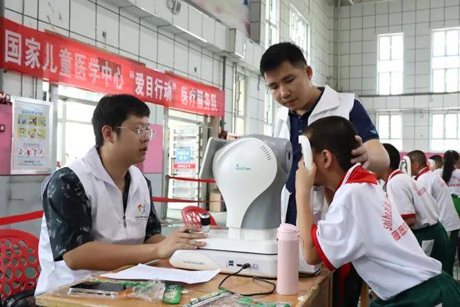 安视康与北京儿童医院、北京后生公益基金会合作进行公益眼健康筛查