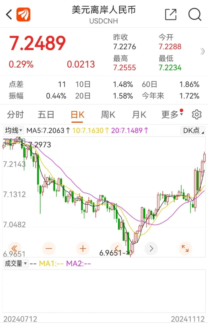 （图片来源：东方财富APP，统计截至2024/11/12，不作投资推荐）