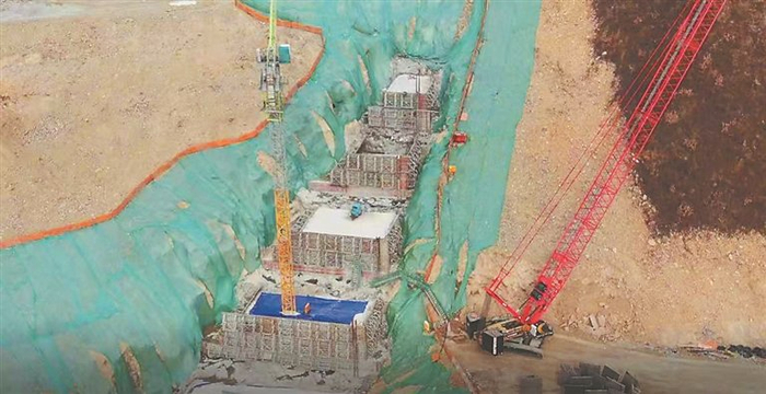 林海水库大坝右岸。图片由受访单位提供