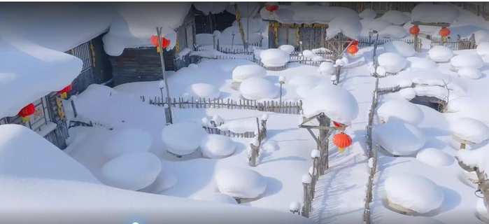 雪乡蘑菇屋资料图（央广网发  黑龙江省文化和旅游厅供图）