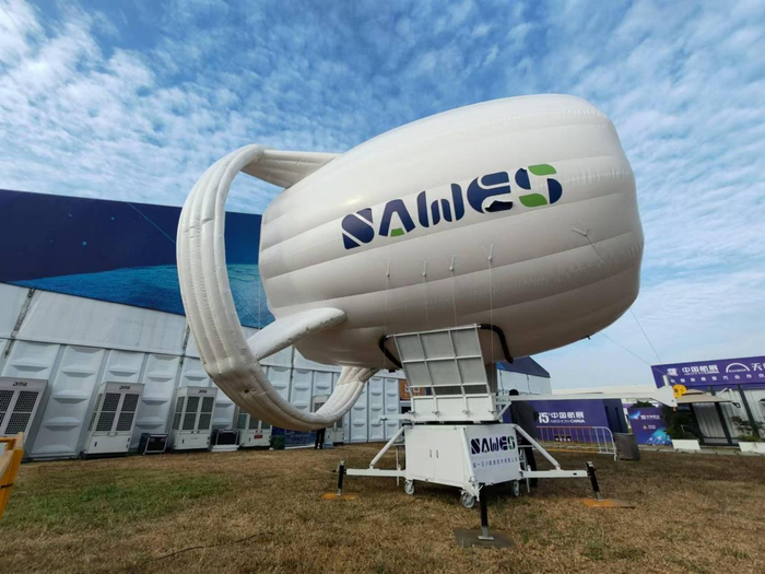 珠海航展的网红展品—S500型浮空风力发电系统缩比样机