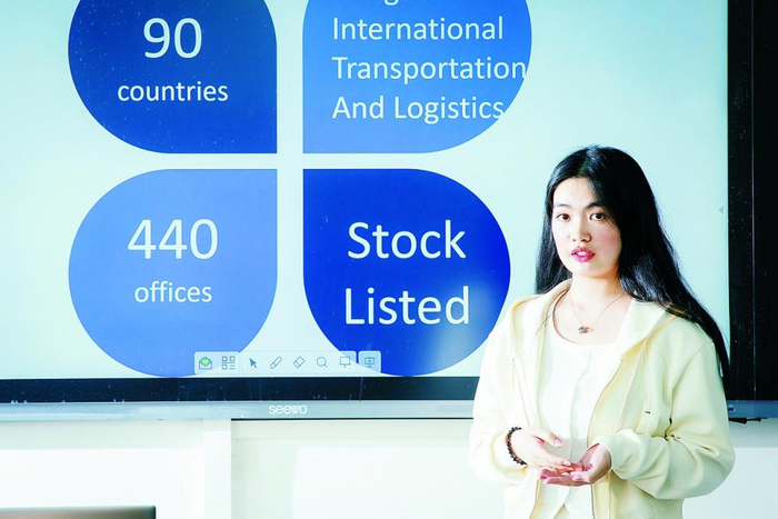 图为周雨欣在集训过程中。 （图片由受访者提供）