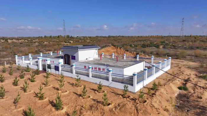 建成后的大保当镇永武村供水工程。