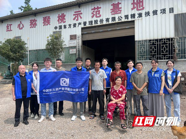 精准帮扶的邵阳县塘渡口镇双杏村红心猕猴桃产业基地。