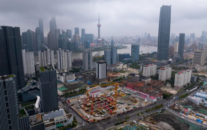 建设中的“浦西第一高楼”项目 受访者供图