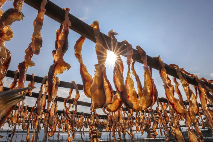 △ 大湾麦溪鲩鱼干。陈彦成 摄