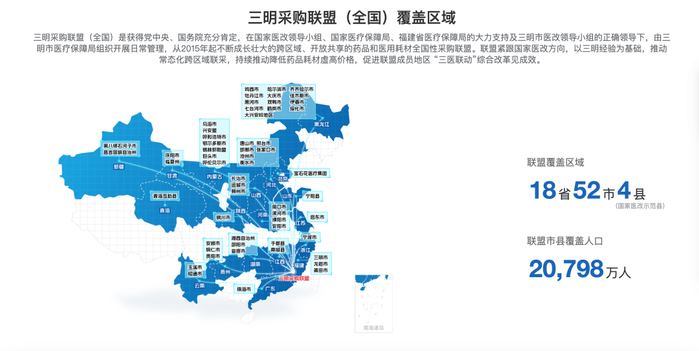 图源：三明采购联盟官网