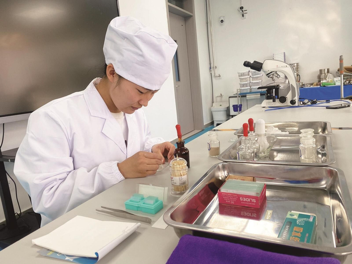 青海卫生职业技术学院学生备赛中。图片均由受访者提供