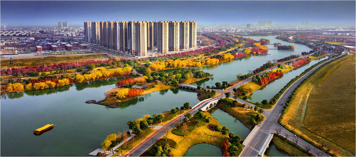 阜阳市颍上县五里湖生态湿地。 本报通讯员 许 晖 摄